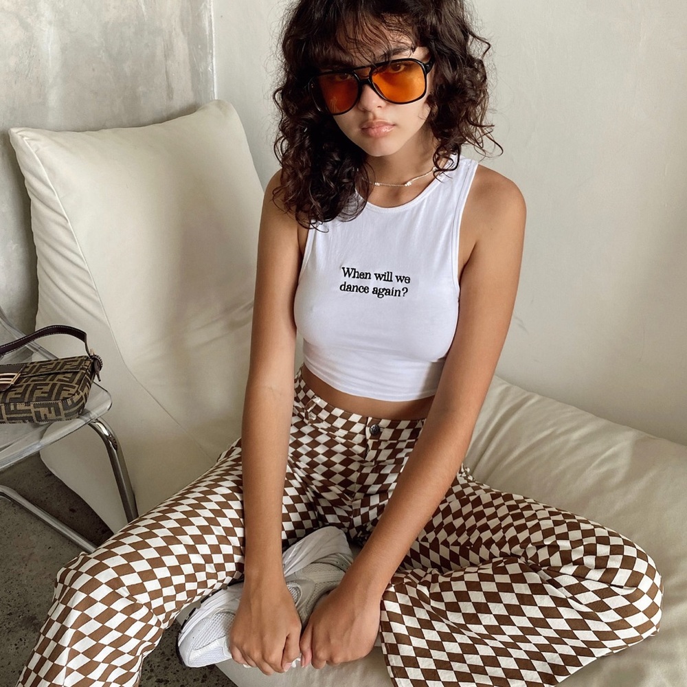 MOTEL ROCKS CHECKERED ZOVEN TROUSER